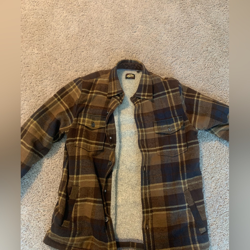 Brand new, worn twice, mint condition, vans flannel jacket